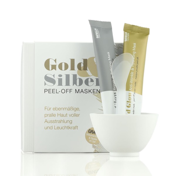 Gold & Silber Peel-Off Masken 8 x 15 g