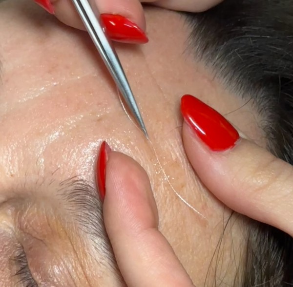 Seiden Fäden 100St.